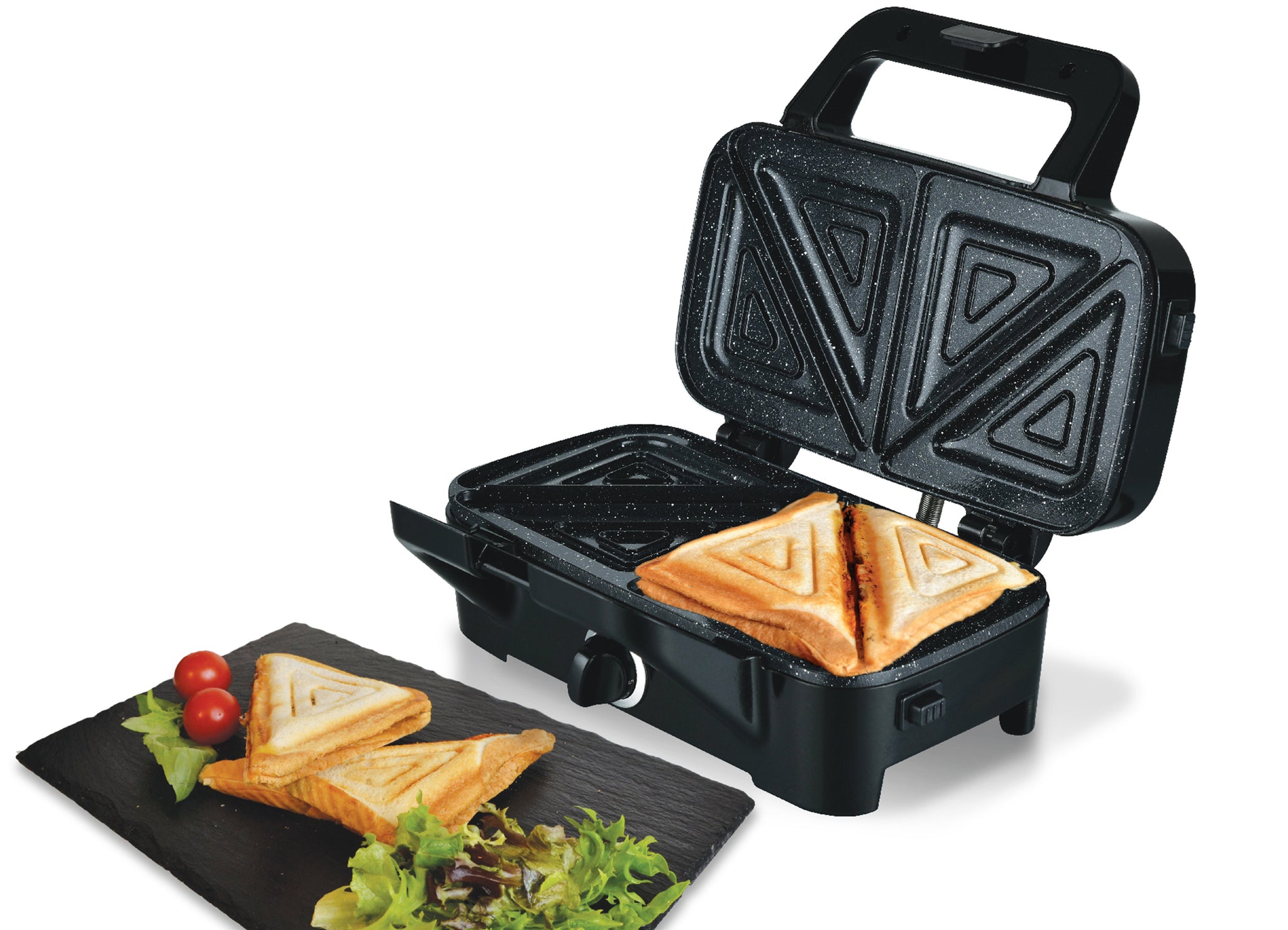 A/C Sandwich Maker 3 in 1 Waffle Maker with Removable Plates, 1200W Panini  Press Grill, 5-Gears Temperature Control and LED Indicato